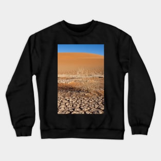 Cracked sand patterns. Crewneck Sweatshirt